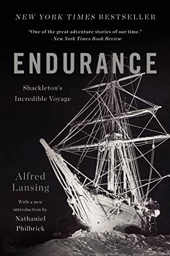 Book cover for the book 'Endurance: Shackleton’s Incredible Voyage' by Alfred Lansing